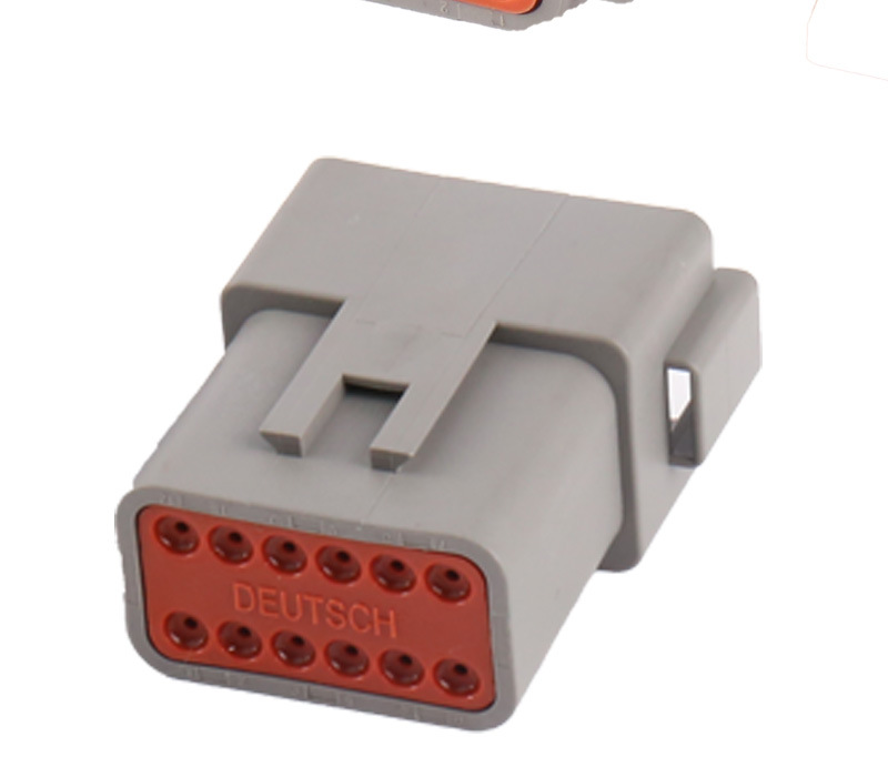 dt04-12p汽车防水电线连接器 公母插头连接线端子 德驰线束接插件