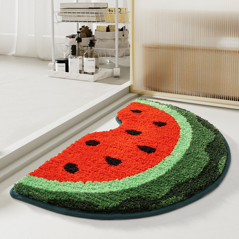 Cartoon Simple Strong Hydrophilic Pad Bathroom Carpet Fresh Ins Toilet Floor Mat Doorway Toilet Entry Door Mat