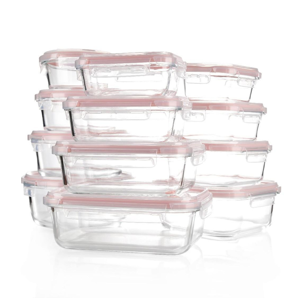玻璃饭盒保鲜盒保温便当盒微波炉冰箱分隔型学生上班族餐盒套装碗