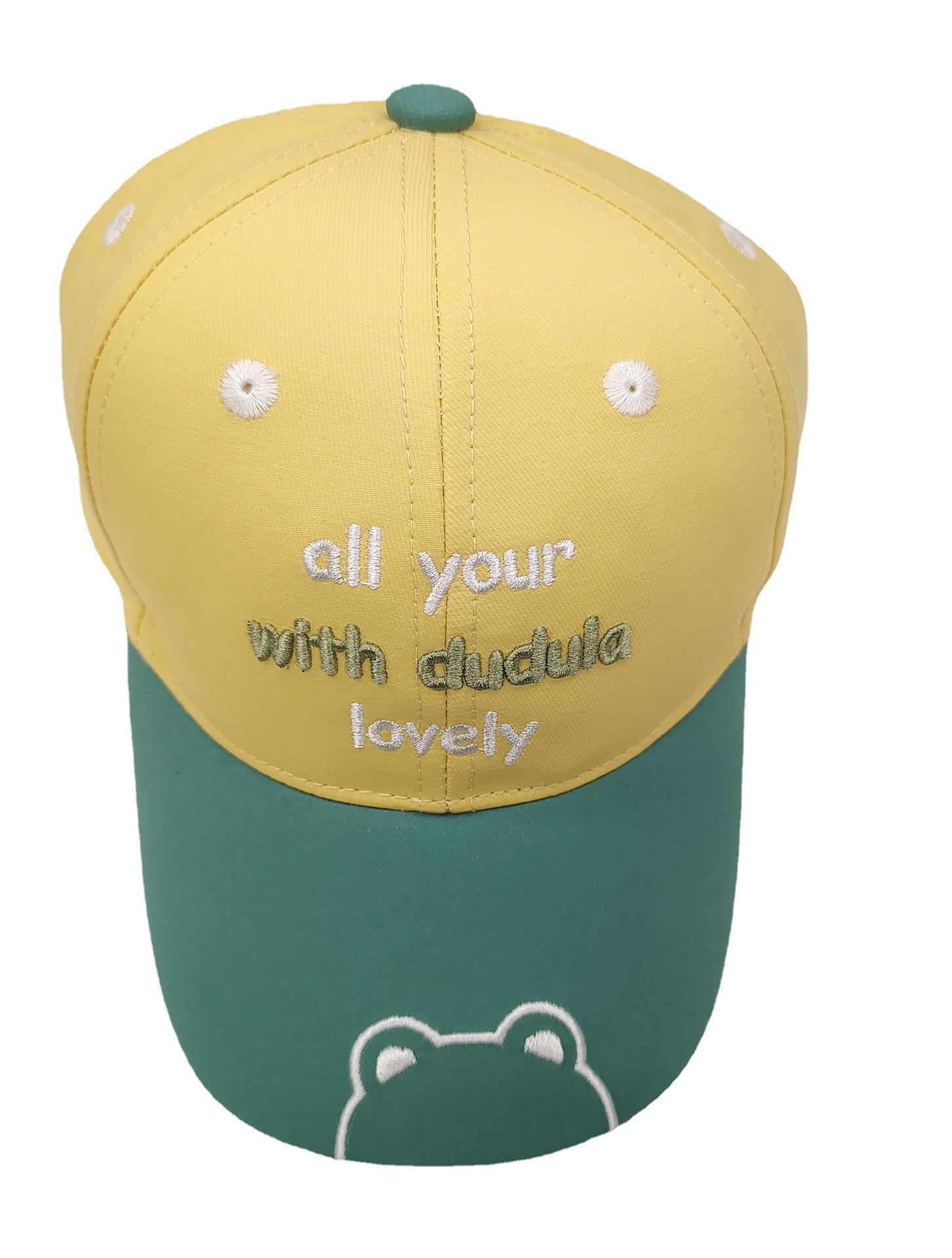 Children's Hat Baseball Cap Dudula Spring Peaked Cap Embroidered with Letters Bear Baseball Cap