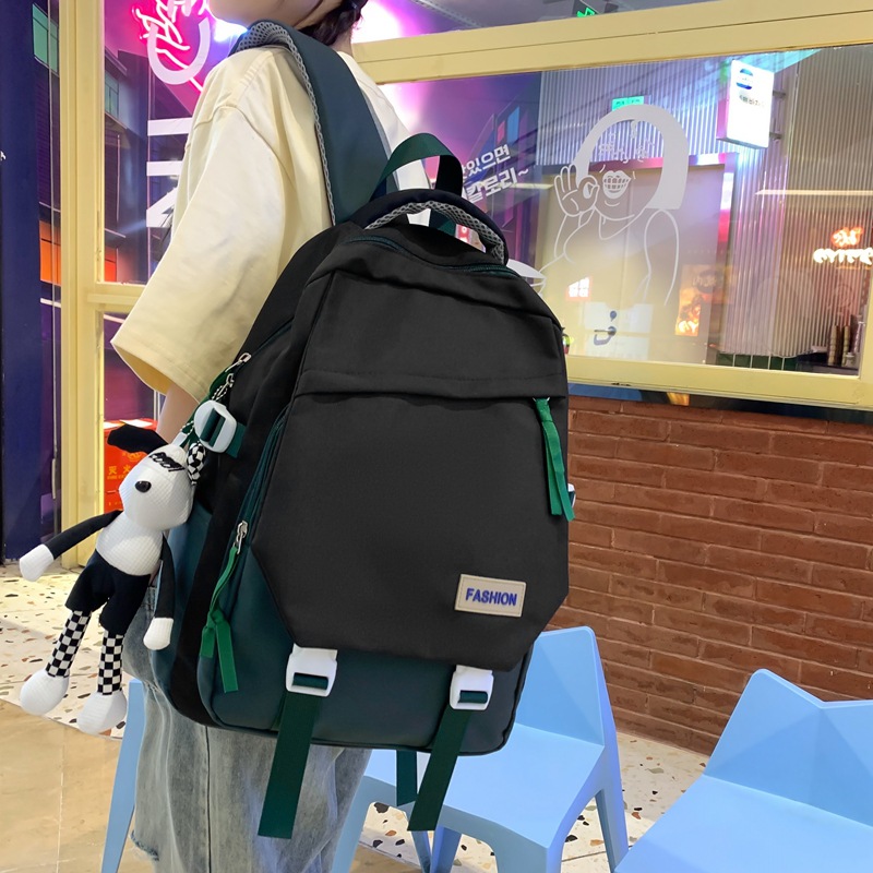 Backpack Women's Large Capacity 2023 New Korean Style High School Student All-Match College Style Schoolbag Female Junior High School Student Backpack