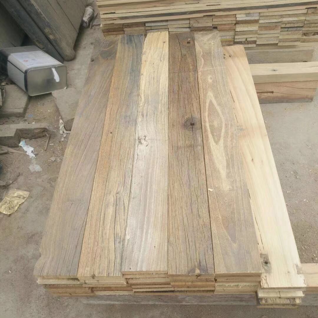 老榆木房梁板定制地板楼梯踏步板护墙板室内装修板材