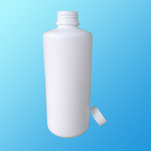 厂家供应通用1L平肩瓶HDPE材质油瓶 白色避光化学试剂塑料分装瓶