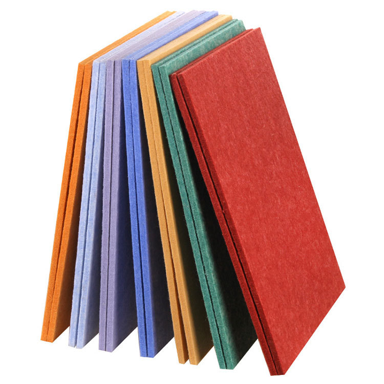 聚酯纤维吸音板彩色毛毡隔音板幼儿园留言板展示板照片背景墙贴