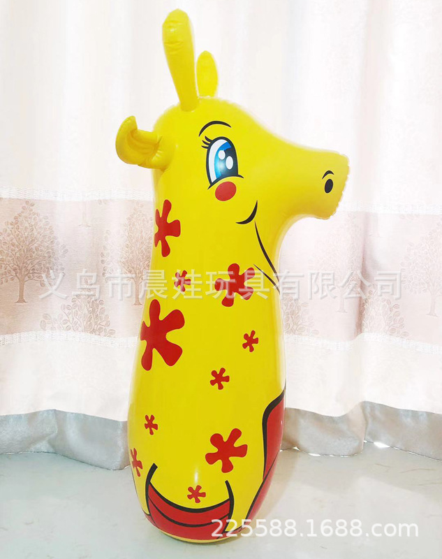 90cm Inflatable Tumbler Cartoon Punching Bag Toy Tumbler Thickened Gift Factory Direct Sales Stall Hot Sale