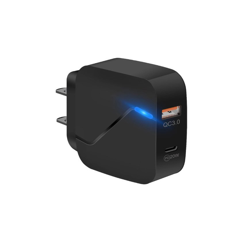 新款快充充电器 usb 18w急速快充 type-c 20w闪电快充 通电指示灯