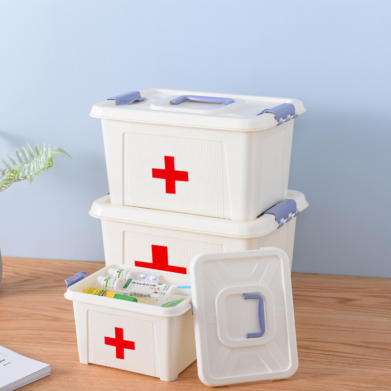 药箱家庭装药品多层收纳盒小医药箱家用大容量医疗大号急救箱现货