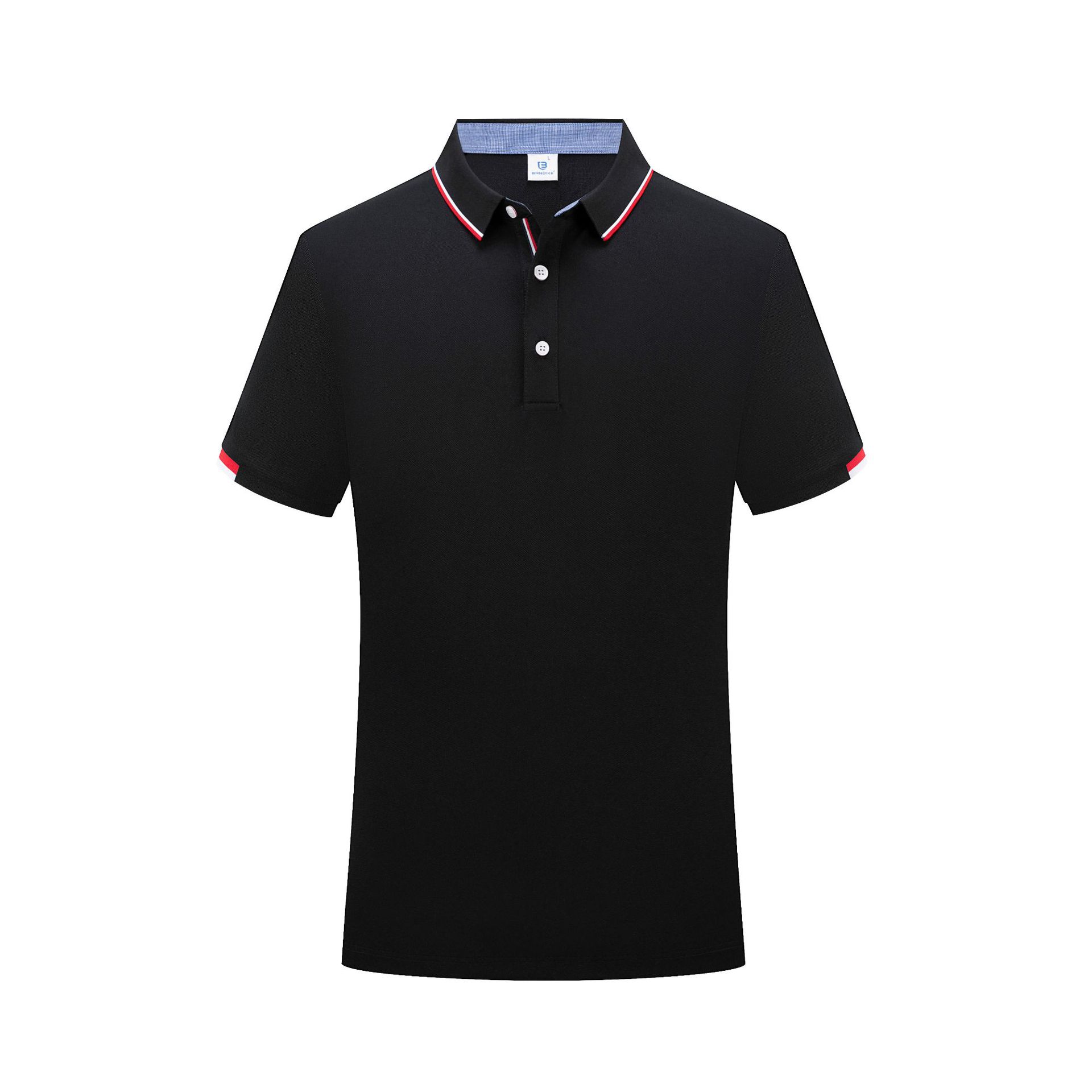 Silk and Cotton Polo Shirt Customized Logo Short-Sleeved Work Clothes Advertising Shirt Customized Lapel T-shirt Cultural Shirt Picture Printing