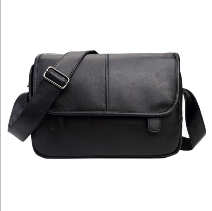 New Business Men's Shoulder Bag Fashion Satchel Pu Leather Messenger Bag Casual Men's Bag Motorcycle Bag Mobile Phone Storage Bag