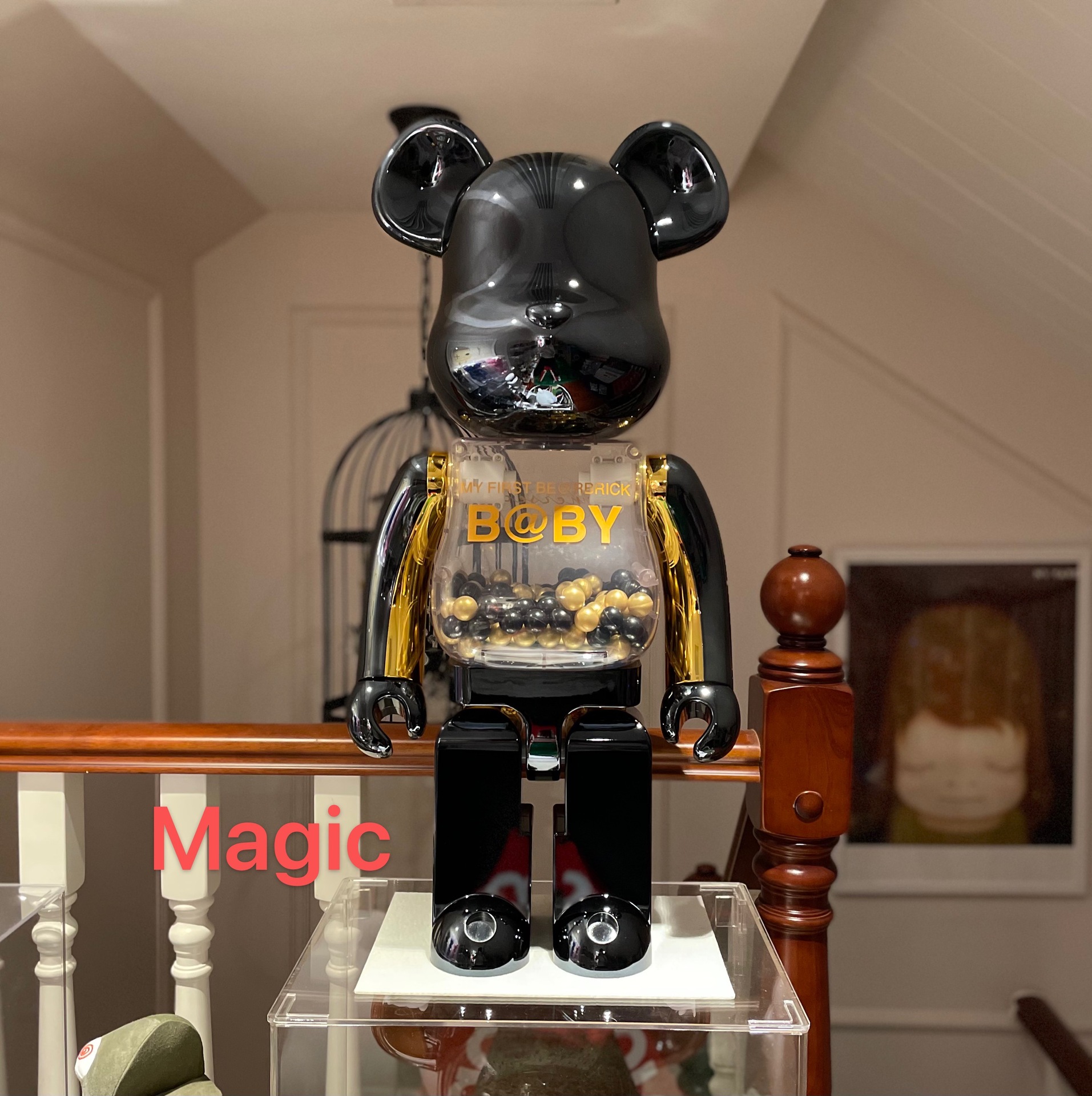 bearbrick 暴力熊积木熊2g chrome黑白银金发光电镀空山基2g 400%