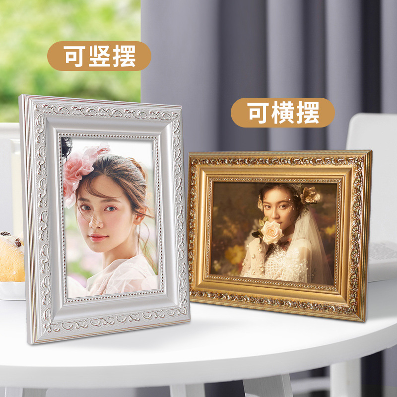 欧式相框摆台7 8 10 12寸六相册框结婚照照片框架精致相片制作七