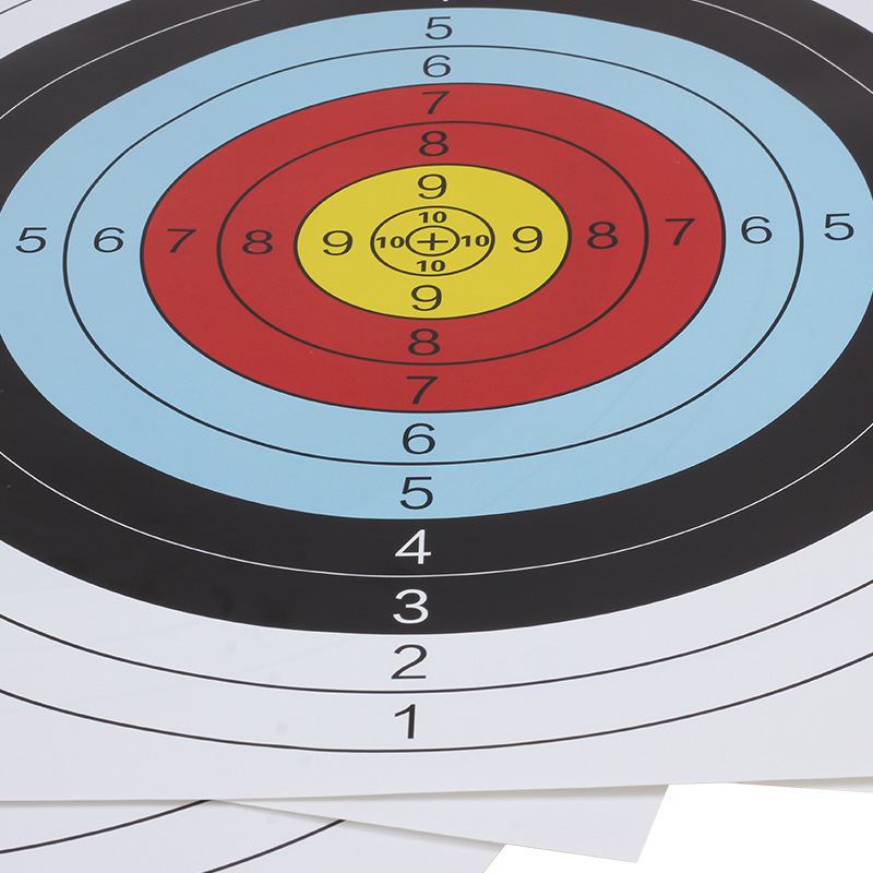 现货批发弓箭射箭靶纸射击比赛练习40全环打靶子飞镖步枪箭馆靶图
