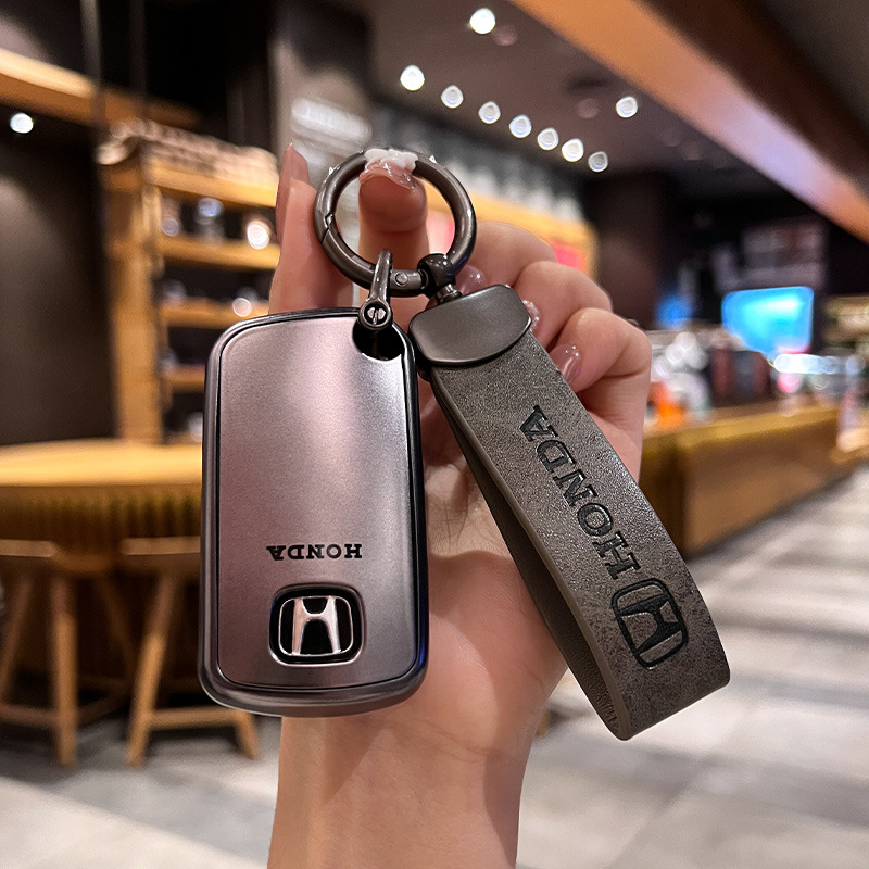 适用老款本田钥匙套crv九代思域八代雅阁思铂睿歌诗图汽车钥匙扣