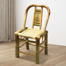 老竹椅子茶室田园竹椅子靠背椅竹凳纯手工传统怀旧围炉家具仿古
