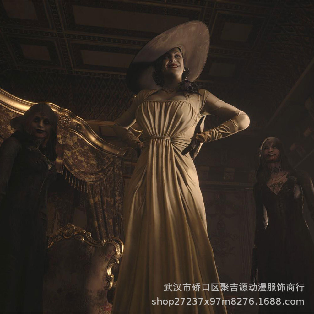 生化危机8村庄cosplay dimitrescu吸血鬼夫人蒂米特雷斯库送项链