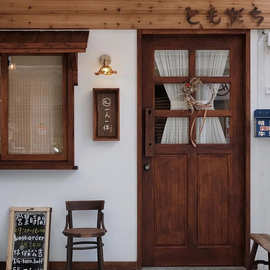 复古做旧木门实木原木门做旧门老榆木家用欧式会议室民宿仿古复古