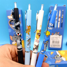 猫和老鼠中性笔套装汤姆杰瑞高颜值可爱ST笔头速干刷题黑色水笔