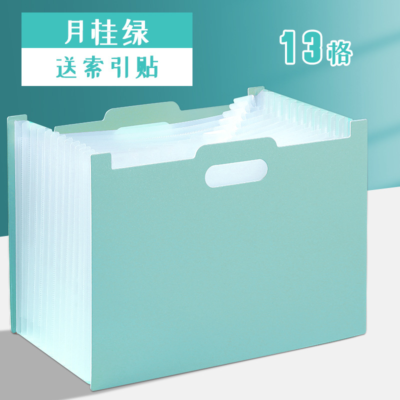 Wholesale A4 File Holder Vertical Portable Multi-Layer Folder Student 13 Grid Test Paper Storage Bag Large Bag