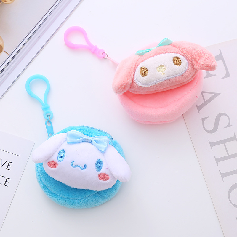 Mini Sanrio Earphone Bag Coin Bag Cute round Student Coin Purse Women's Bag Pendant Accessories Small Bag Gift