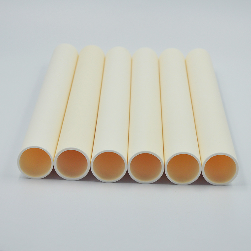 厂家直销耐高温氧化铝陶瓷管 刚玉管 陶瓷大管 高纯度瓷管 可定制