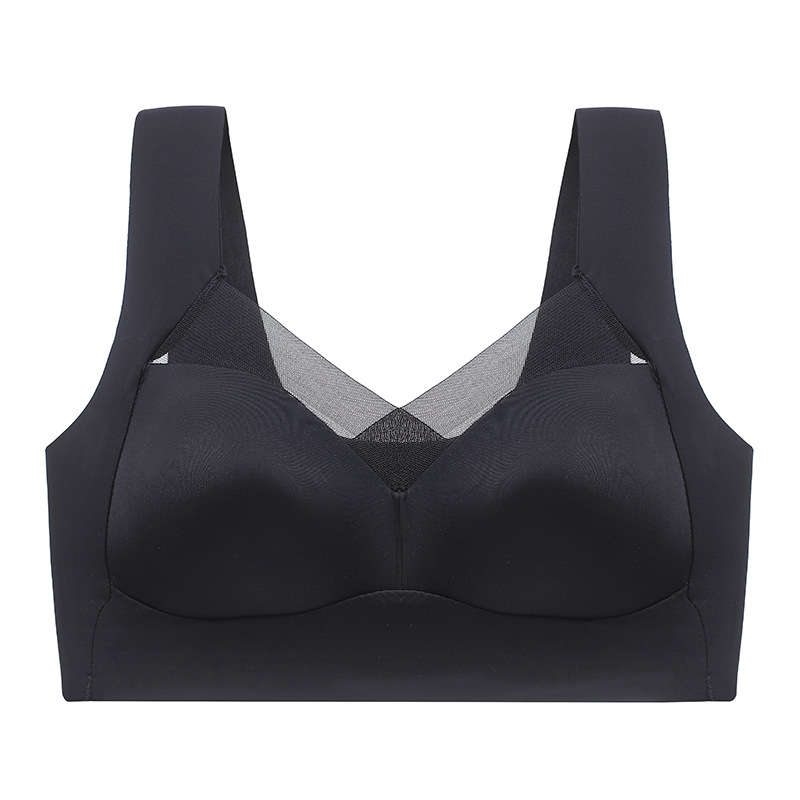 Push-up Beauty Back Chest-Wrapped Vest Women's One-Piece Fixed Cup Seamless Wire Accessory Breast Push up Sleep Bra Underwear Women