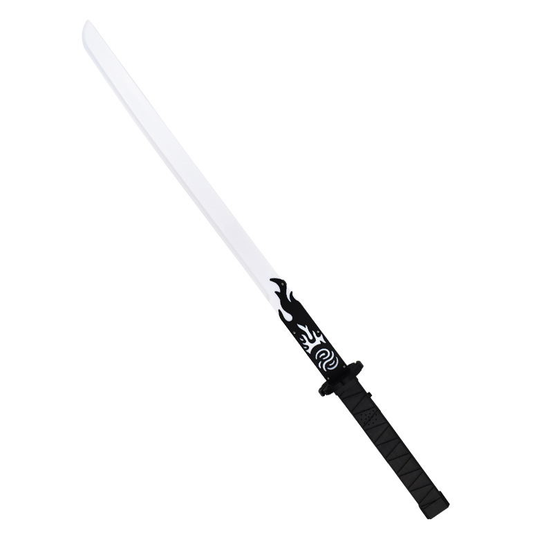 82.5cm Long Samurai Luminous Sword Glow Stick Colorful Flash Combat Sound Effect Laser Sword Night Market Stall Toy