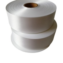 厂销空白洗水唛PS6110经济型白色单面洗唛丝带涤纶带缎带商标材料