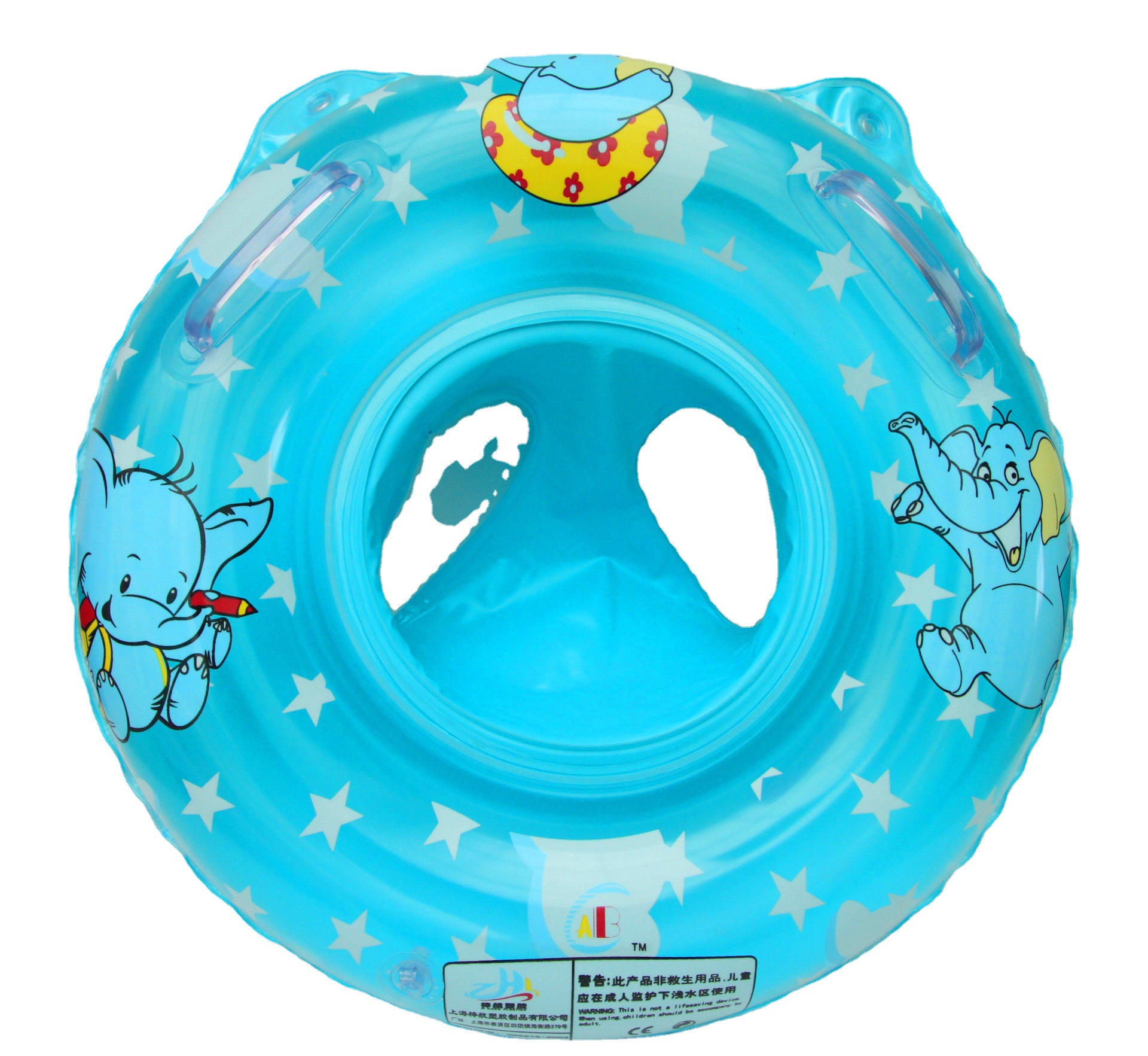 Elephant Pedestal Ring Infant Handle Swimming Ring Baby Underarm Swimming Ring Child Water Wing Children Boat Deepening Thickening Sitting Pocket
