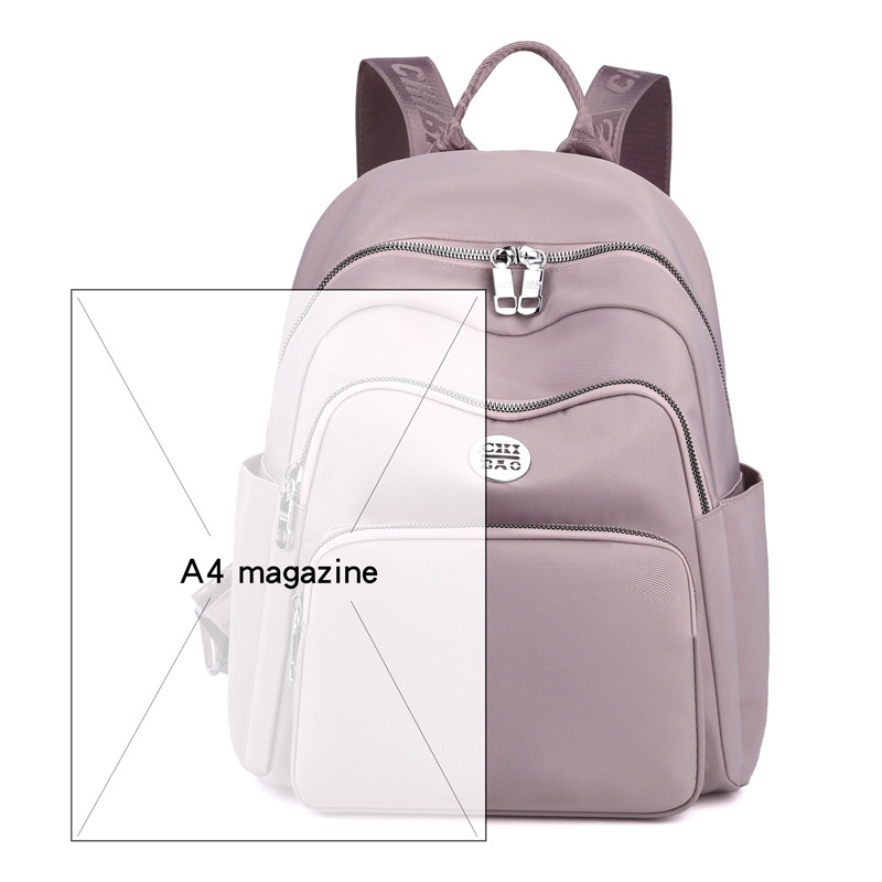 New Women's Backpack Casual Travel Backpack Nylon Commuter Backpack Student Schoolbag