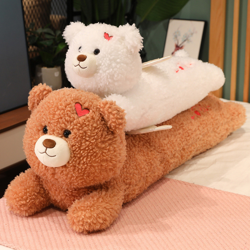 新款：趴姿天使熊长抱枕可爱陪伴柔软搂抱萌物孩童女生生日小礼物