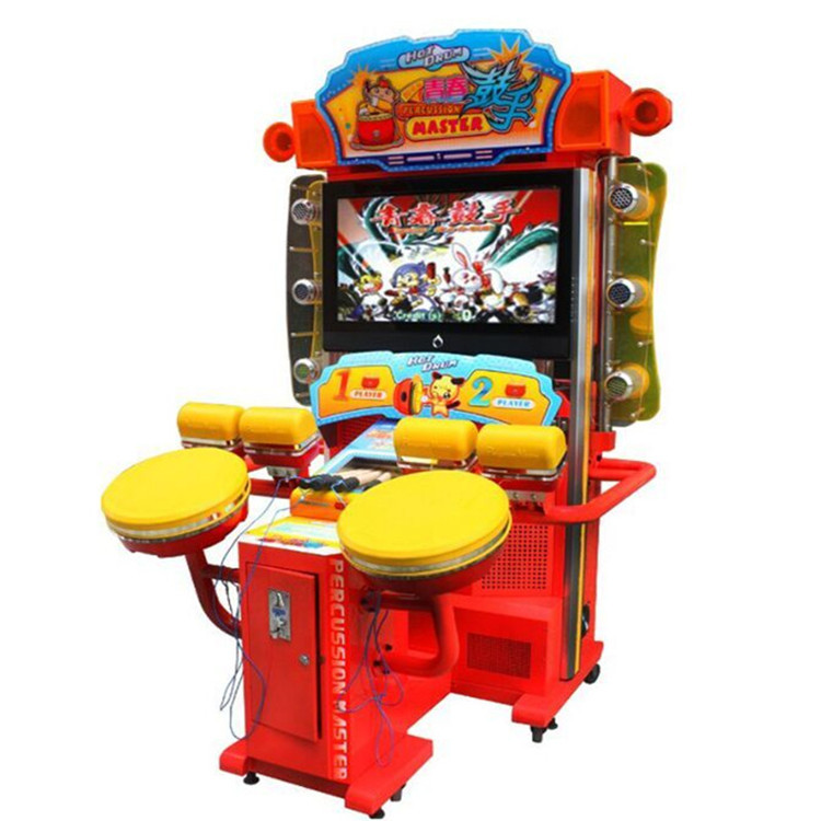 二手9成新打鼓游戏机青春鼓手动漫城儿童乐园音乐类电玩鼓王2008