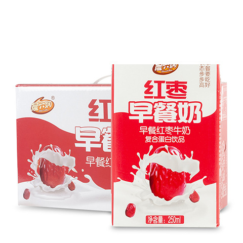 新鲜日期红枣枸杞牛奶饮品25024盒整箱礼盒早餐奶-阿里巴巴
