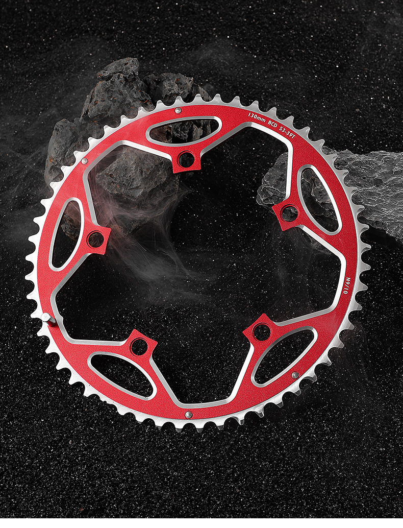 west biking公路车竞速牙盘自行车骑行盘片双盘34t-50t折叠车盘片