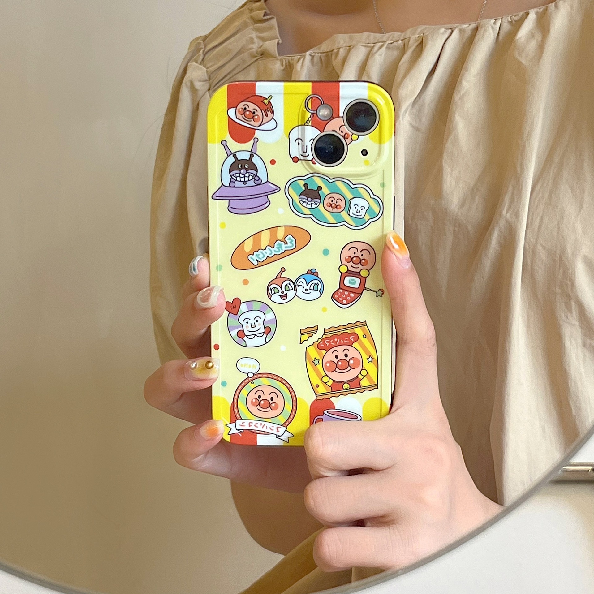 卡通新款面包超人适用iphone13手机壳14promax苹果12小众11女13pm