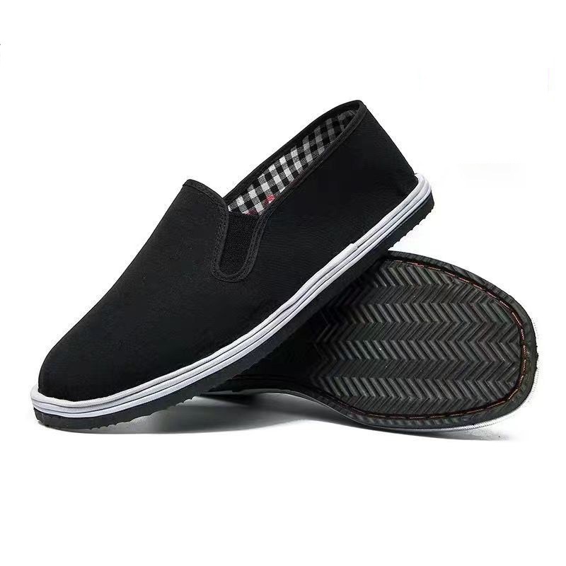 2023 Summer New Men's Casual Mesh Surface Shoes Slip-on Middle-Aged and Elderly Non-Slip Wear-Resistant Comfortable Breathable Walking Men's Shoes