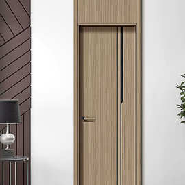 一门到顶实木复合碳晶夹板木门学校酒店办公室现代简约木质防火门