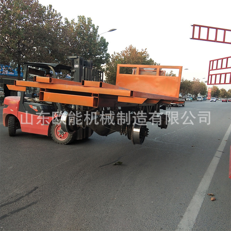 柴油轨道四轮运输车 轨道平板车 载重3吨可侧翻 支持