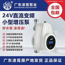 广东凌霄自来水增压泵家用全自动静音热水器24V直流小型加压水泵