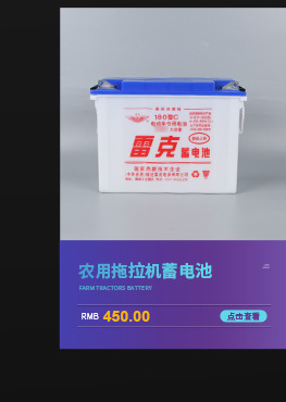 雷克源头厂家 超大容量130ah免维护铅酸蓄电池三轮车电瓶蓄电