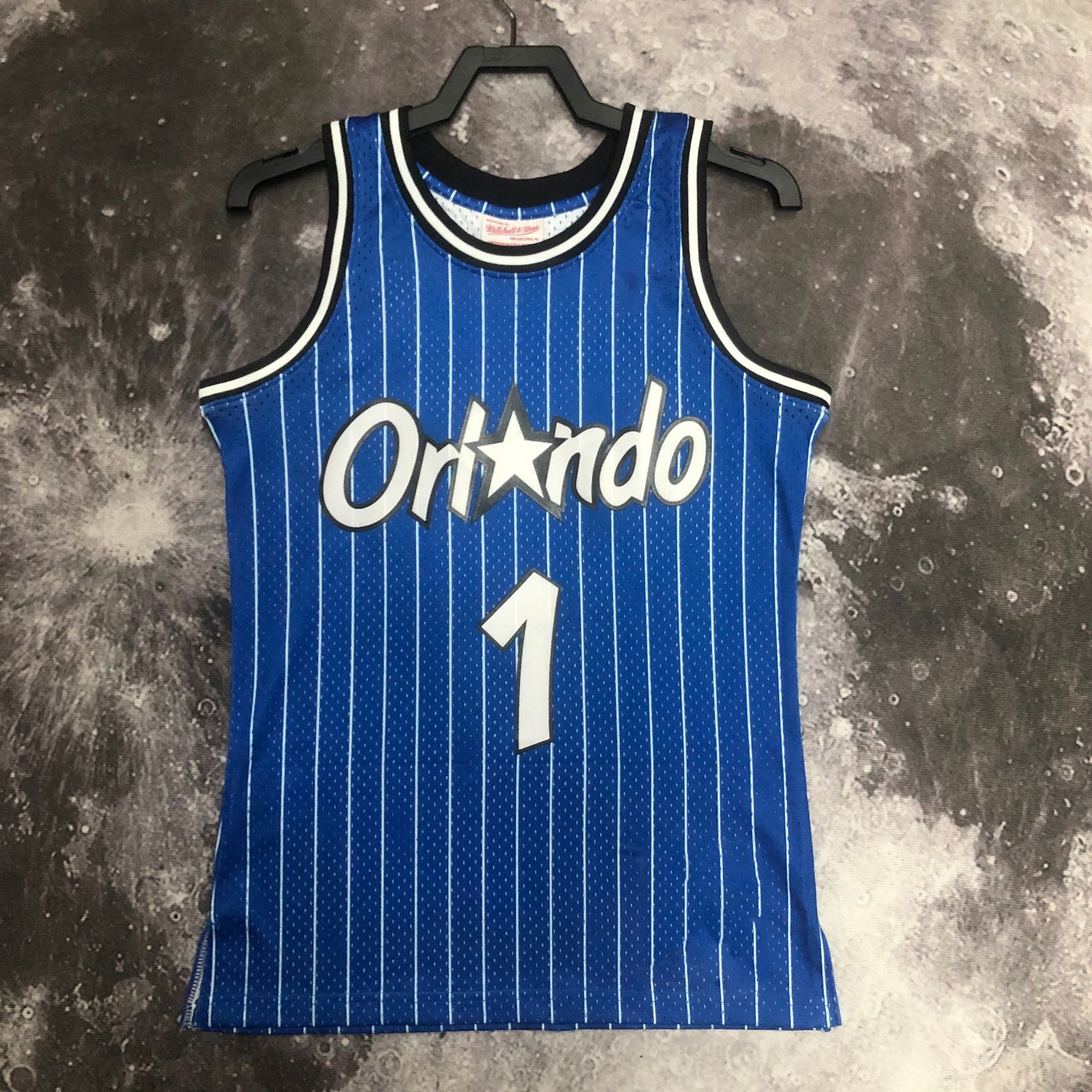 外贸 跨境流行美式篮球魔术队篮球服复古热nba压球衣男子-阿里巴巴