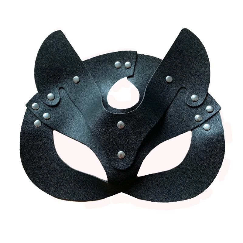 皮革sm狐狸眼罩 调情cosplay舞会角色扮演面具情趣用品批发代发