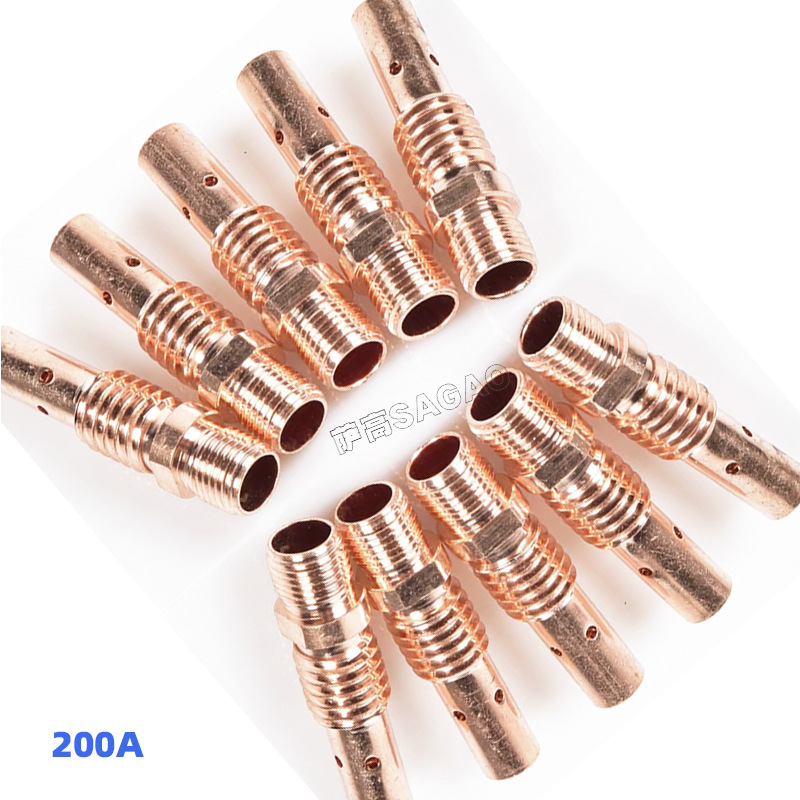 200a紫铜连接杆粗牙焊枪mig气保焊枪配件二保焊枪200a连杆粗牙