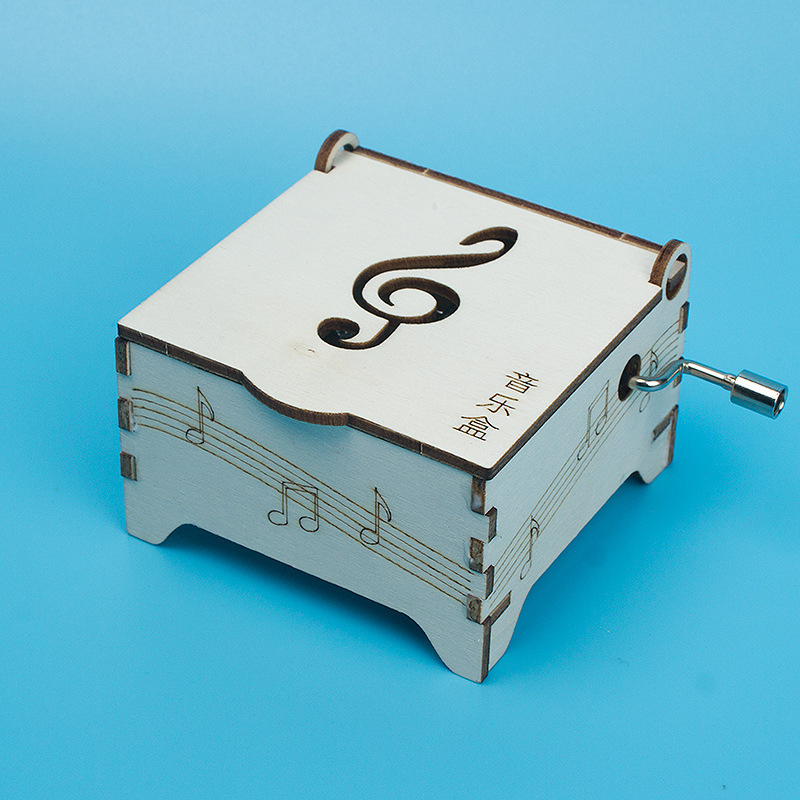 Diy Music Box Music Box Wooden Insertion Homemade Small Technology Middle and Young Primary School Creative Handmade