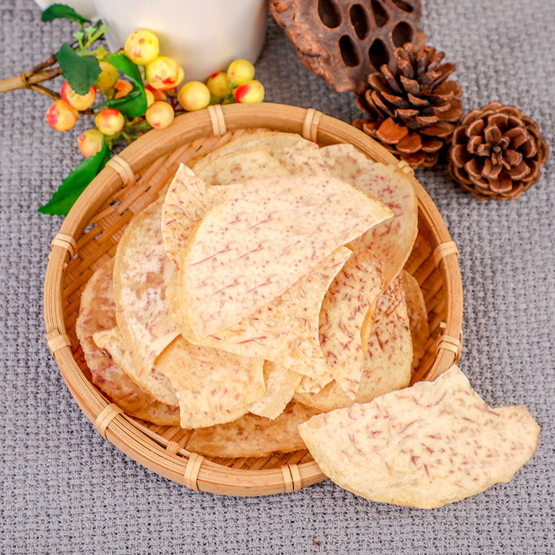 椒盐香芋片芋头片原切香芋薄片休闲脆片零食6斤综合果蔬厂家批发