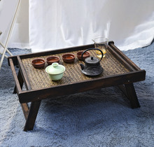 日式飘窗小茶几榻榻米桌子禅意家用茶桌折叠炕桌矮桌阳台实木茶台