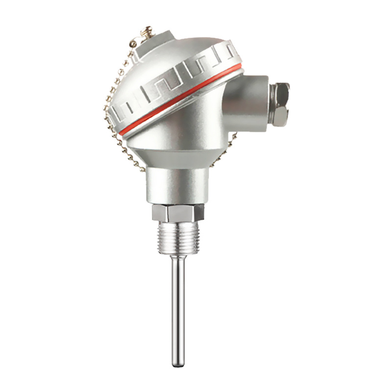 pt100温度传感器探头耐磨热电偶k型一体化温度变送器铠装铂热电阻