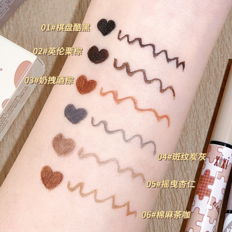 Xixi American Retro Smooth Eyeliner Quick-Drying Waterproof Sweat-Proof Not Smudge down to Outline Shadow Eye Shadow Pen