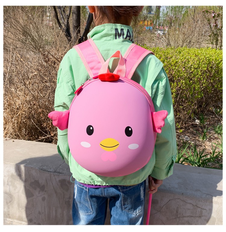 Printed Logo Primary School Cartoon Schoolbag Hardshell Bag Kindergarten Small School Bags for Babies Children Egg Shell Backpack