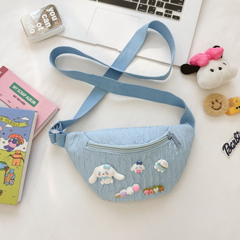 2024 Spring/Summer New Fashion Simple Children's Bags Cartoon Accessories Shoulder Crossbody Waist Bag Leisure Change Storage Bag