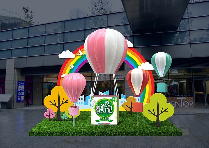 热气球装饰景区场景布置商场吊饰橱窗婚庆4s店开业美陈dp点摆件